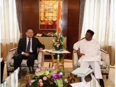 汪建平拜會(huì)尼日爾總統(tǒng)伊素福